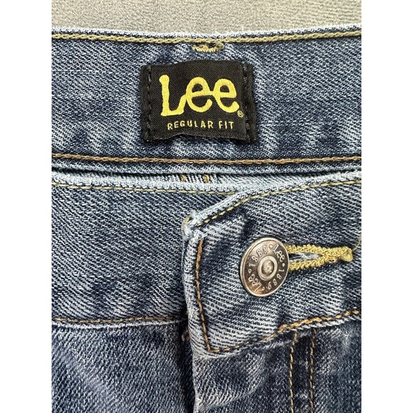 Lee Blue Jeans Regular Fit Straight Leg Men's 42x32 Medium Wash RUNS SMALL - Picture 6 of 11